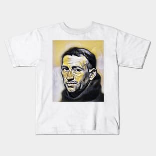 William of Ockham Yellow Portrait | William of Ockham Artwork 6 Kids T-Shirt